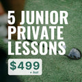 5 Junior Private Lesson