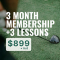 3 Month Membership + 3 Lessons