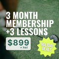3 Month Membership + 3 Lessons