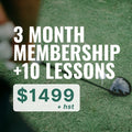 3 Month Membership + 10 Lessons