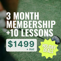 3 Month Membership + 10 Lessons