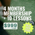 4 Month Membership + 10 Lessons