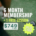 6 Month Membership + 1 Lesson